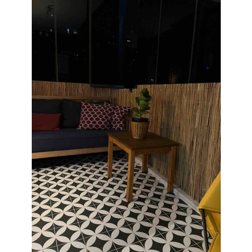 1,20 Metre x 6 Metre Hasır Çit Balkon Çiti Bahçe Çiti Gölgelik