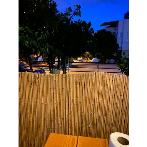1,50 Metre x 3 Metre Hasır Bahçe Çiti Balkon Çiti Gölgelik ve Dekorasyon