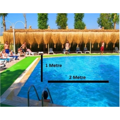 Hasır Püskül Otu Saçaklı Ot 1 Metre x 2 Metre