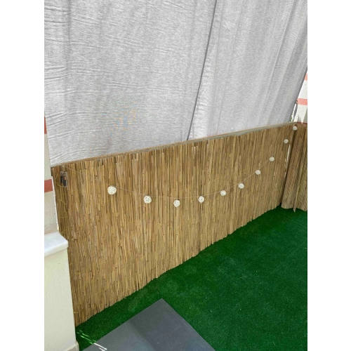 Kamış Hasır 1 Metre x 6 Metre Balkon Çiti Bahçe Çiti Gölgelik