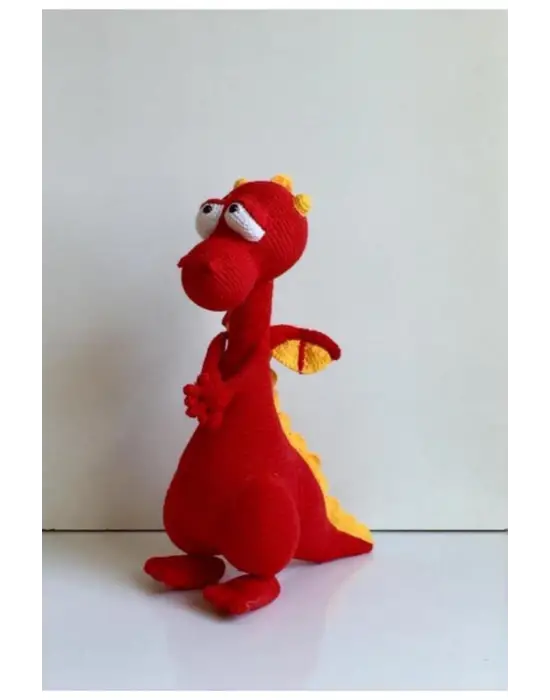 Uyku Arkadaşı Amigurumi El Örgüsü Ejderha