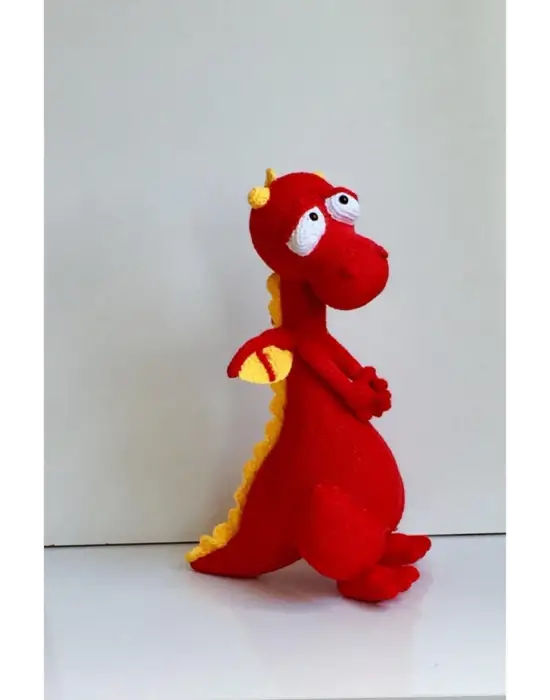 Uyku Arkadaşı Amigurumi El Örgüsü Ejderha