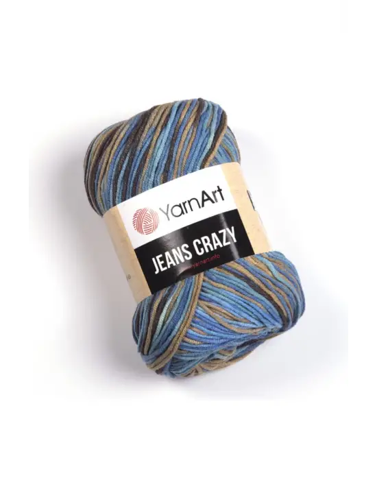 Jeans Crazy Ebruli El Örgü Ipi Ebruli-7202