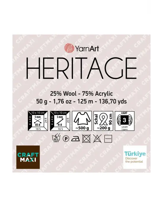 Herıtage El Örgü Ipi Ebruli 340