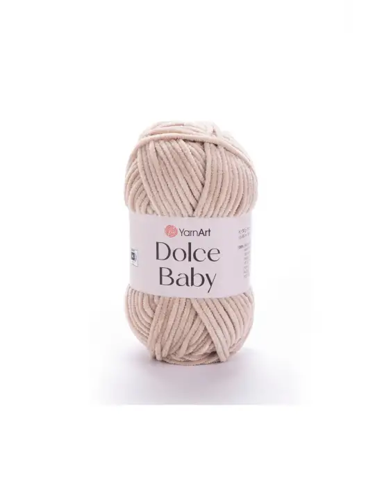 Dolce Baby - Kadife, Bebek El Örgü Ipi Taş Rengi-771