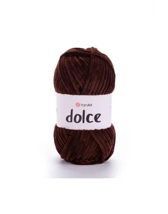 Dolce - Kadife El Örgü Ipi Koyu Kahverengi-775