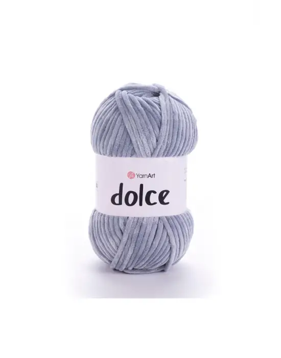 Dolce - Kadife El Örgü Ipi Gri-mavi-782