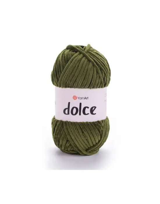 Dolce - Kadife El Örgü Ipi Zeytin Yeşili-772