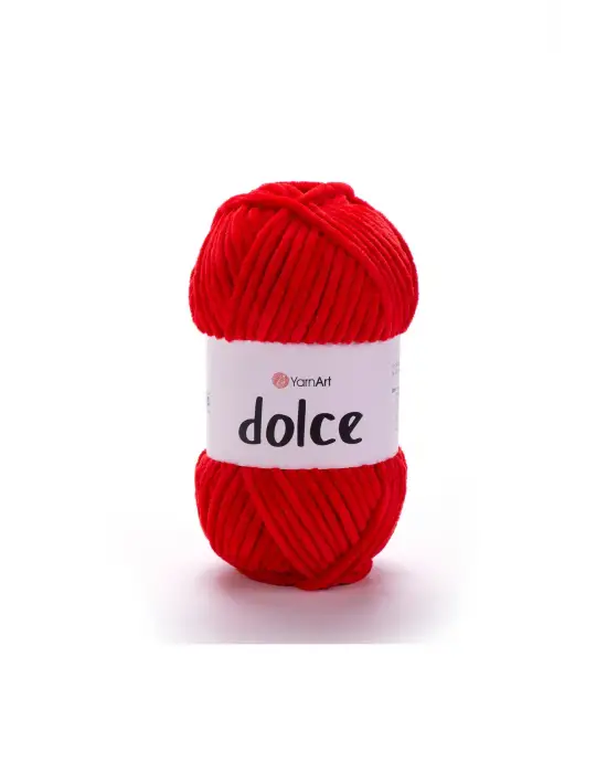 Dolce - Kadife El Örgü Ipi Kırmızı-748