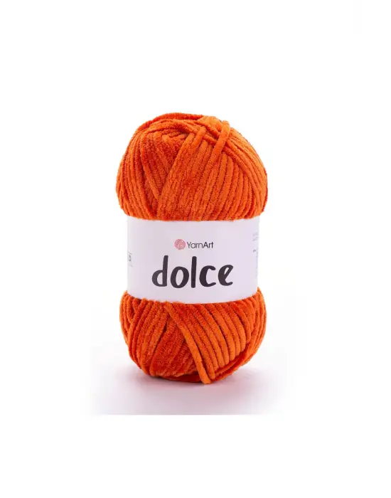 Dolce - Kadife El Örgü Ipi Turuncu-778