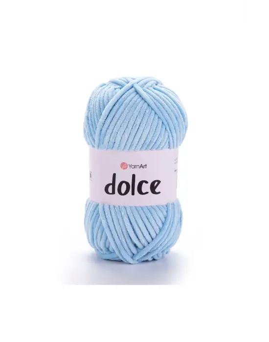 Dolce - Kadife El Örgü Ipi Bebe Mavisi-749
