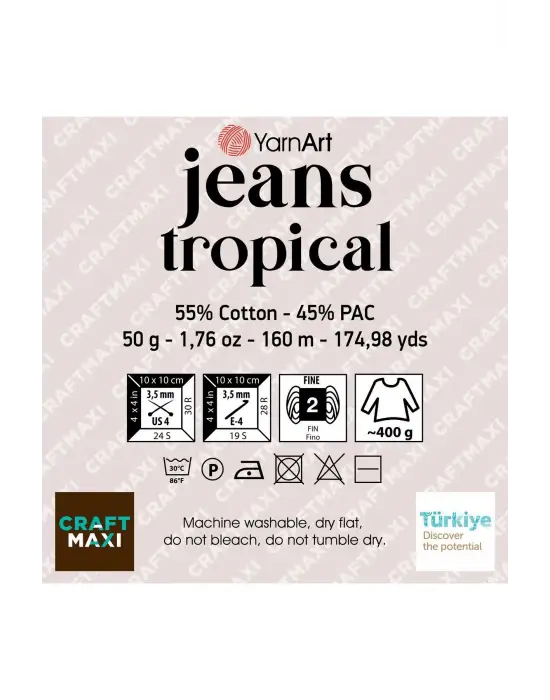Jeans Tropıcal - Ebruli El Örgü Ipi Ebruli-620
