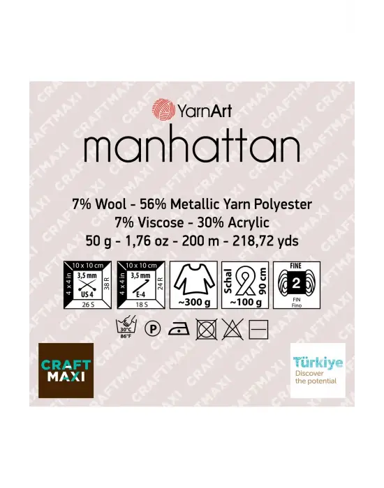 Manhattan - Simli El Örgü Ipi Siyah-gümüş Simli-915