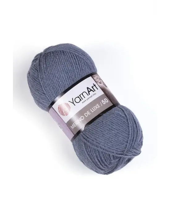 MERINO DE LUXE 50 - EL ÖRGÜ İPİ KOYU GRİ-3864