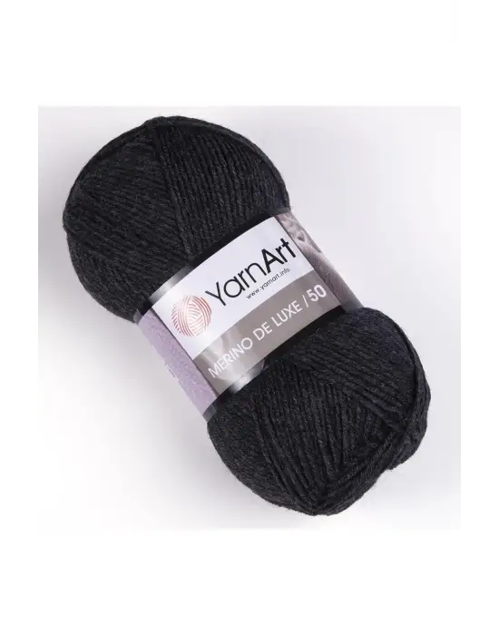 MERINO DE LUXE 50 - EL ÖRGÜ İPİ ANTRASİT-336