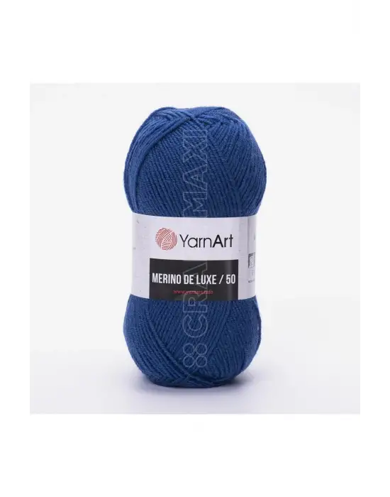 MERINO DE LUXE 50 - EL ÖRGÜ İPİ PETROL MAVİSİ-551