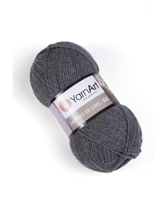 MERINO DE LUXE 50 - EL ÖRGÜ İPİ GRİ-179