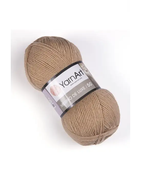 MERINO DE LUXE 50 - EL ÖRGÜ İPİ BEJ-511