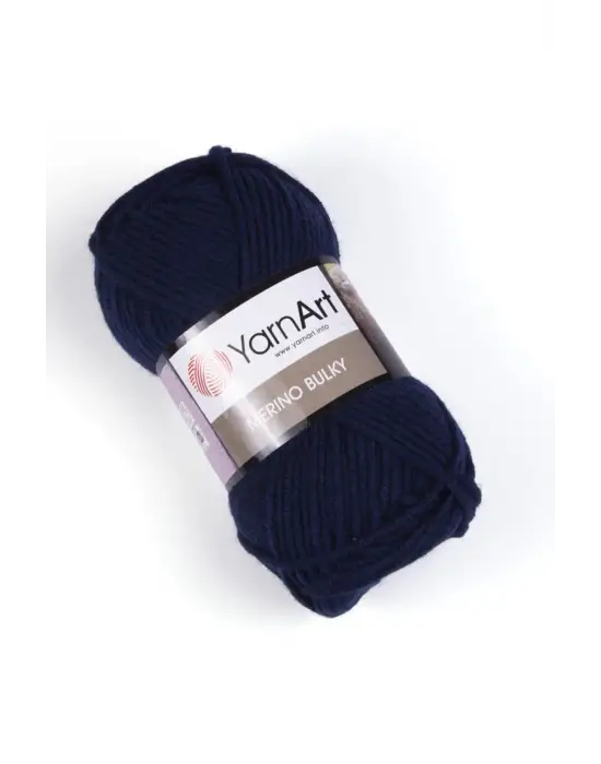 Merıno Bulky - El Örgü Ipi Lacivert-583