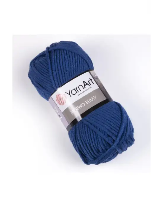 Merıno Bulky - El Örgü Ipi Koyu Mavi-551