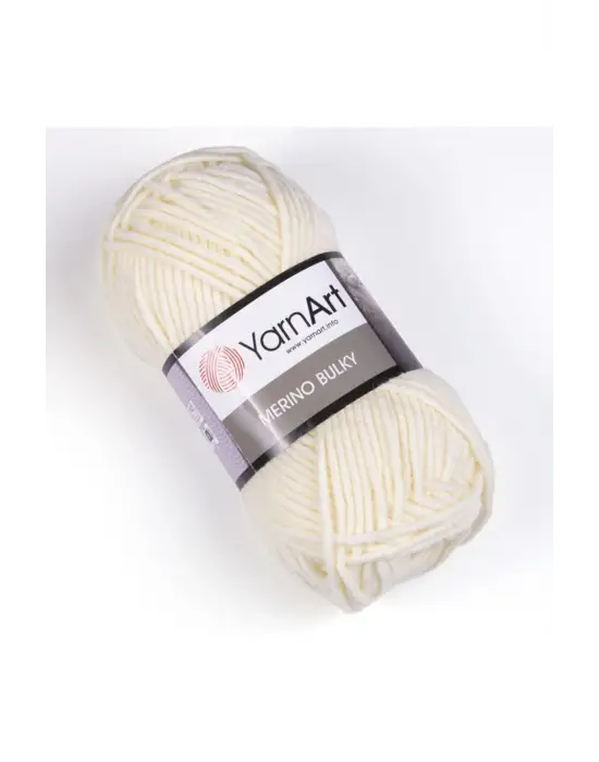 Merıno Bulky - El Örgü Ipi Açık Krem-502