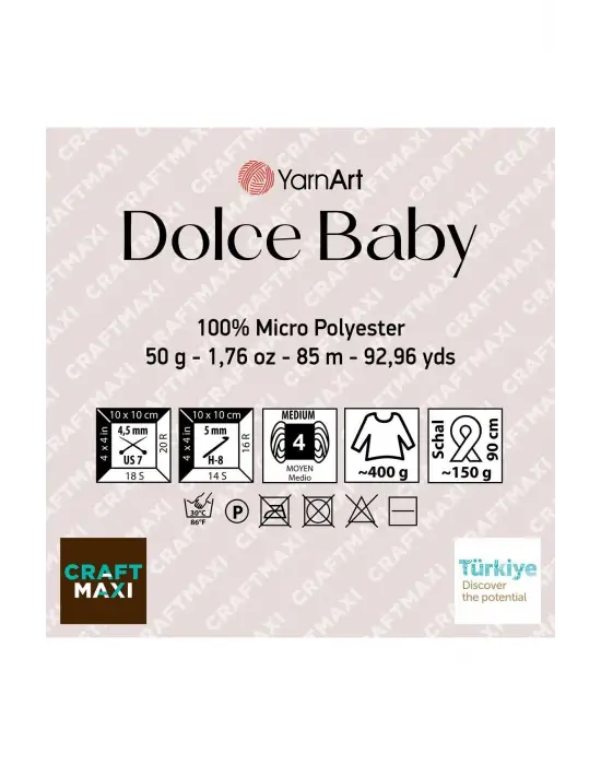Dolce Baby - Kadife, Bebek El Örgü Ipi Fuşya-759