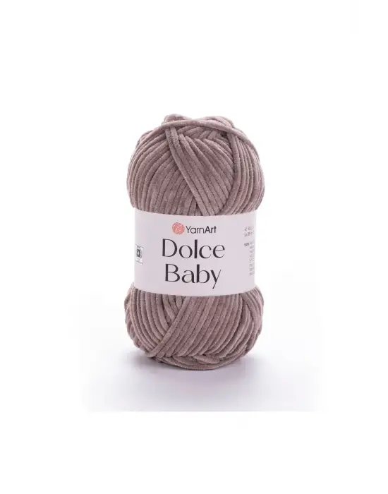 Dolce Baby - Kadife, Bebek El Örgü Ipi Sütlü Kahve-754
