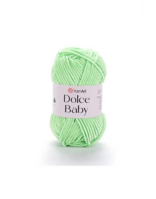 DOLCE BABY - KADİFE, BEBEK EL ÖRGÜ İPİ YEŞİL-850