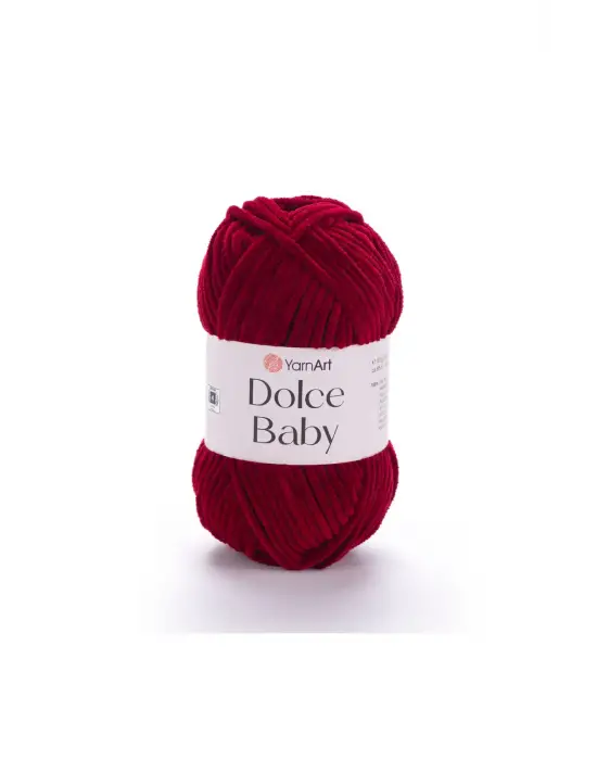Dolce Baby - Kadife, Bebek El Örgü Ipi Bordo-752