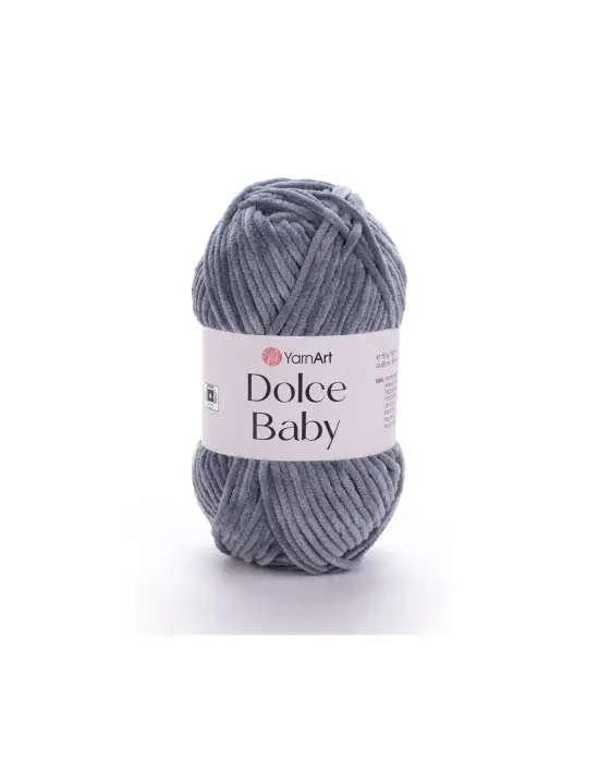 Dolce Baby - Kadife, Bebek El Örgü Ipi Gri-760