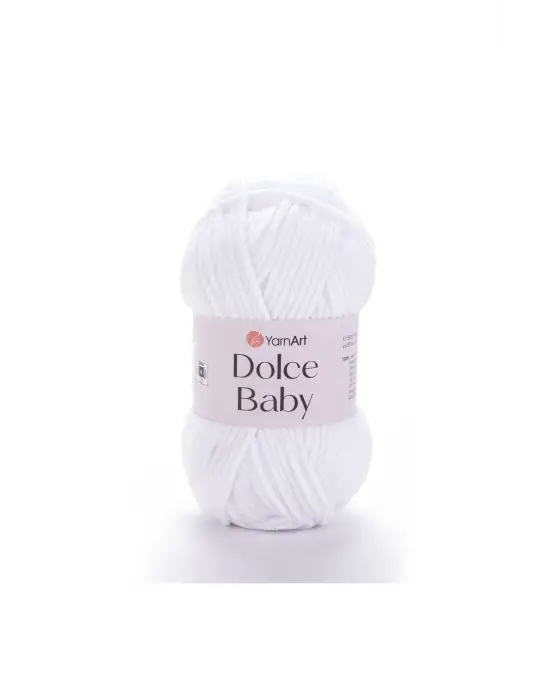 Dolce Baby - Kadife, Bebek El Örgü Ipi Beyaz-741