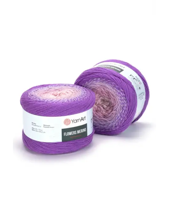 Flowers Merıno - Ebruli El Örgü Ipi Ebruli - 531