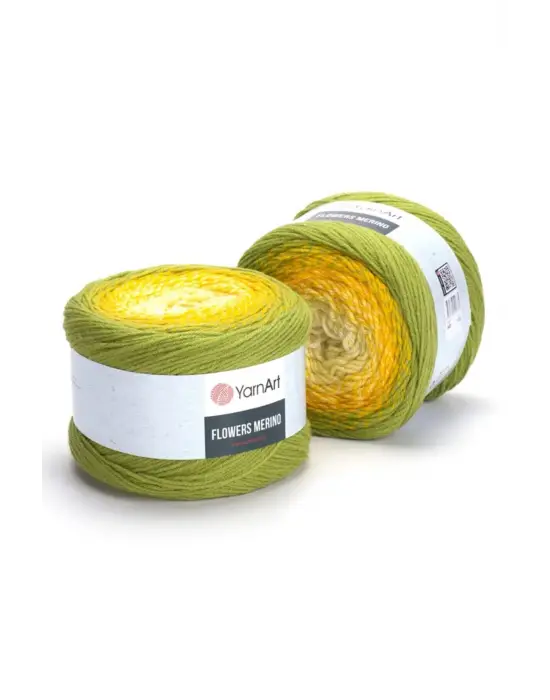 Flowers Merıno - Ebruli El Örgü Ipi Ebruli-549
