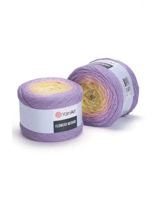 Flowers Merıno Ebruli El Örgü İpi Ebruli-545