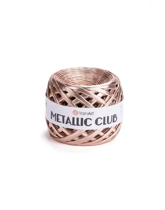 METALLIC CLUB - ÖRGÜ İPİ ROSE GOLD-8125