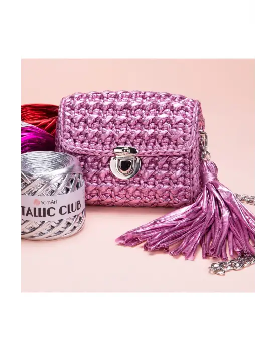 METALLIC CLUB - ÖRGÜ İPİ ROSE GOLD-8125