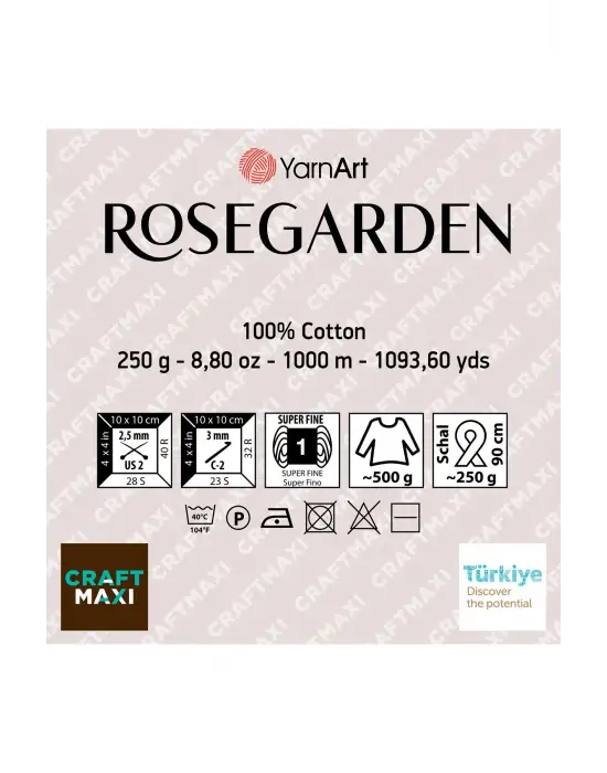 Rosegarden - Ebruli El Örgü Ipi Ebruli-308