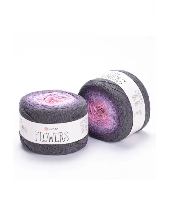 Flowers Ebruli El Örgü Ipi Ebruli-276