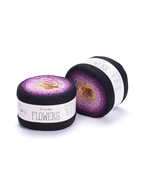 Flowers Ebruli El Örgü Ipi Ebruli-303