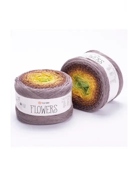 Flowers Ebruli El Örgü Ipi Ebruli-317