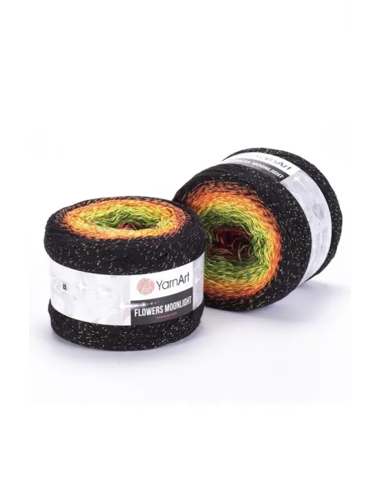 Flowers Moonlıght - Simli Ebruli El Örgü Ebruli-3267