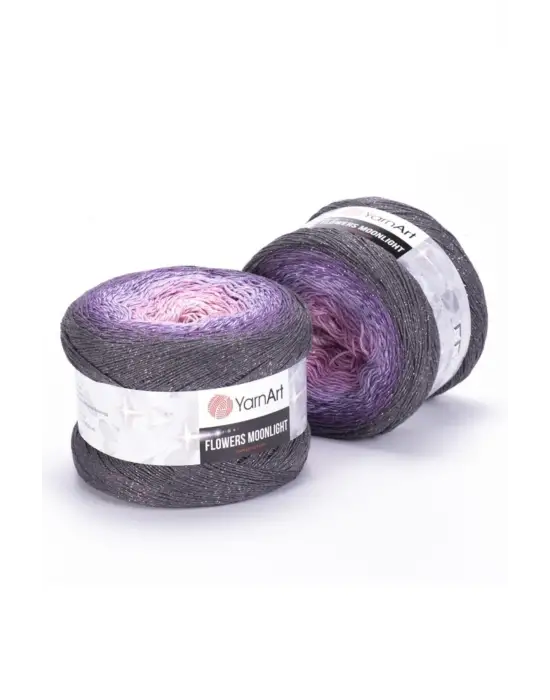 Flowers Moonlıght - Simli El Örgü Ebruli-3276