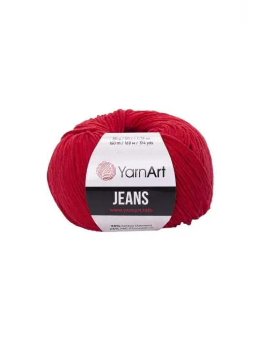 Jeans Amigurumi Örgü Ipi 5li Paket 90 Kırmızı Amigurimi Bebek Ipi