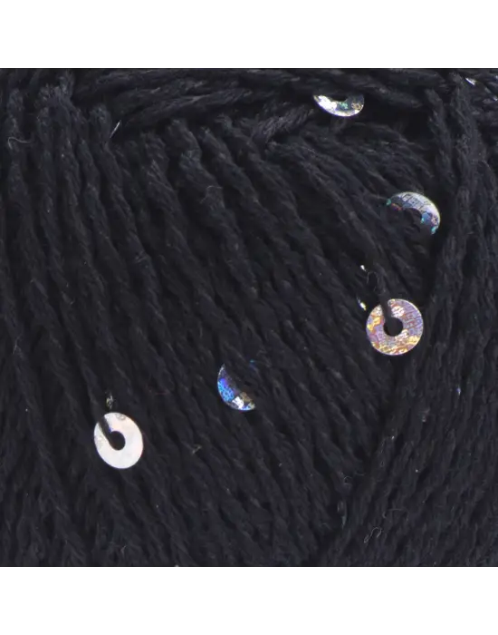 YarnArt Cotton Gold Paillettes – Işıltılı Pullu Pamuklu El Örgü İpi 50g | Yazlık Şal, Bluz, Aksesuar İçin Hafif ve Parlak İplik