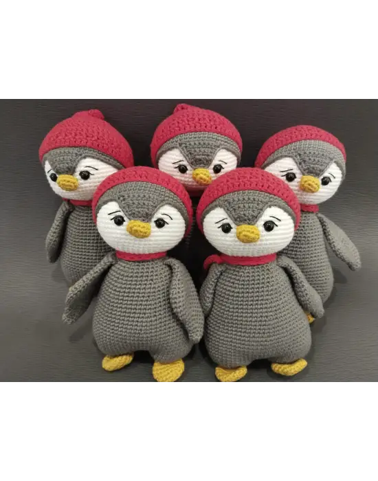 Amigurumi El Örgüsü Oyuncak Penguen