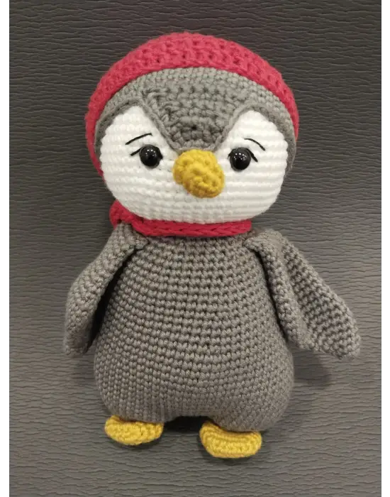 Amigurumi El Örgüsü Oyuncak Penguen