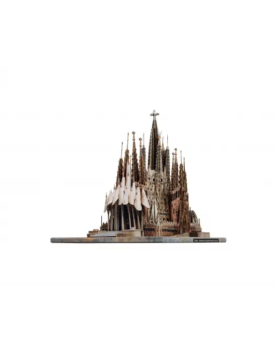 3D Yapboz Sagrada Familia Gerçekçi Kartondan Model 1/700 Ölçek 370 Parça 22 cm x 25 cm