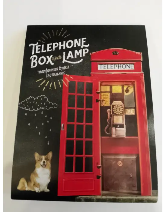 3d ışıklı Kırmızı telefon kutusu yapboz