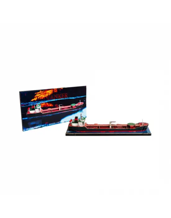 Tanker Gemisi 3D Karton Puzzle Yapboz