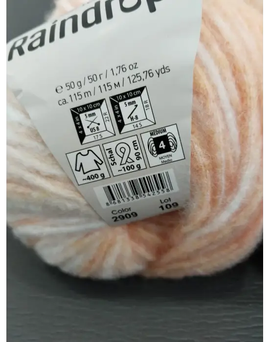 YarnArt Raindrops El Örgü İpi 10lu Set Yünlü, Akrilik ve Polyamid Karışımlı Orta Kalınlıkta Renkli İplik